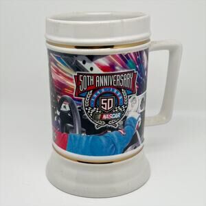 Vintage 1998 Nascar Racing 50th Anniversary Ceramic Mug Stein